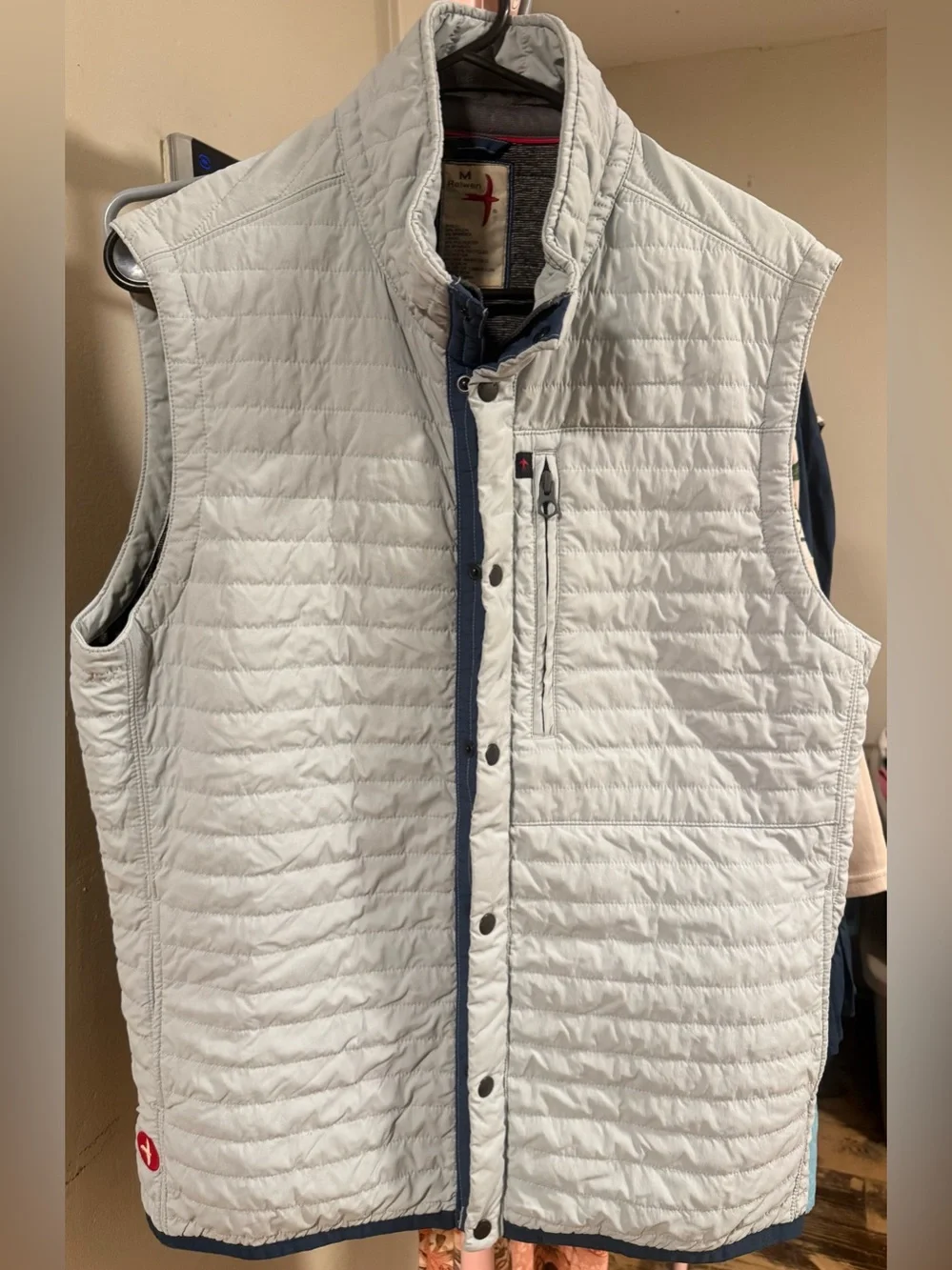 Men’s Relwen Windzip Vest in Ghost Gray